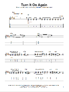 Turn It On Again von Genesis (Download) 