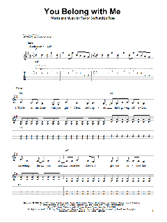 You Belong With Me von Taylor Swift (Download) 