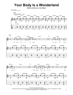 Your Body Is A Wonderland von John Mayer (Download) 