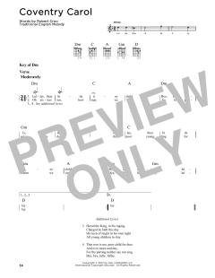 Coventry Carol von Robert Croo (Download) 