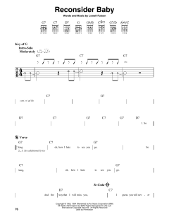 Reconsider Baby von Lowell Fulson (Download) 