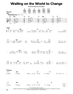 Waiting On The World To Change von John Mayer (Download) 