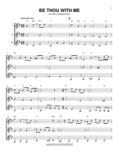 Be Thou With Me von Johann Sebastian Bach (Download) 