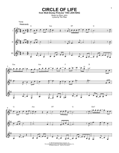 Circle Of Life von Elton John (Download) 