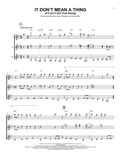 It Don't Mean A Thing von Duke Ellington (Download) 