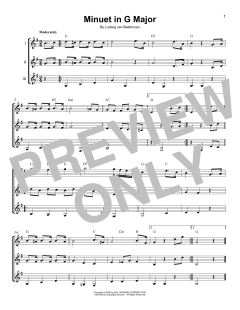 Minuet In G Major von Ludwig van Beethoven (Download) 