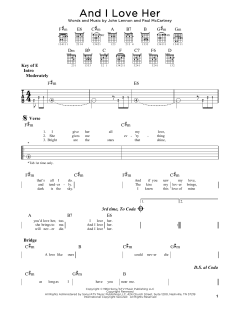 And I Love Her von The Beatles (Download) 