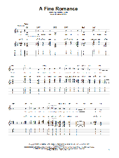 A Fine Romance von Jerome Kern (Download) 