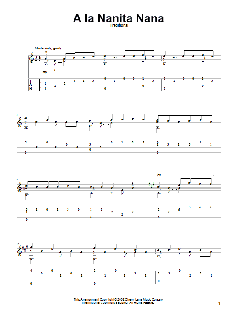 A La Nanita Nana von Traditional Spanish Melody (Download) 