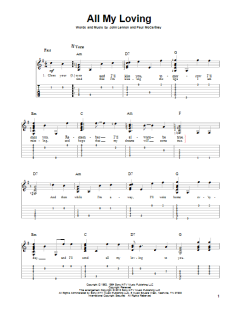 All My Loving von John Lennon (Download) 