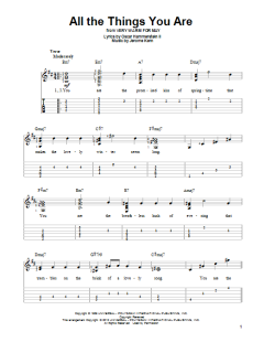 All The Things You Are von Oscar Hammerstein II (Download) 