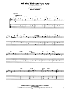 All The Things You Are von Jerome Kern (Download) 