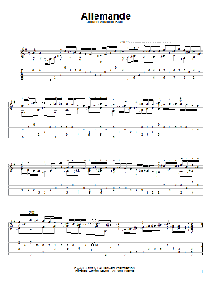 Allemande von Johann Sebastian Bach (Download) 