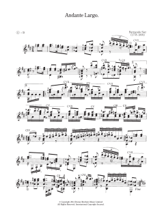 Andante Largo von Fernando Sor (Download) 