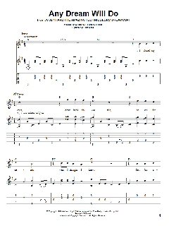 Any Dream Will Do von Andrew Lloyd Webber (Download) 