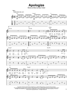 Apologize von Ryan Tedder (Download) 