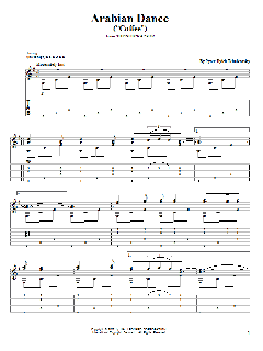 Arabian Dance von Peter Iljitsch Tschaikowsky (Download) 