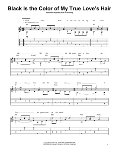 Black Is The Color Of My True Love's Hair von Southern Appalachian Folksong (Download) 
