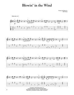 Blowin' In The Wind von Bob Dylan (Download) 