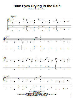 Blue Eyes Crying In The Rain von Willie Nelson (Download) 