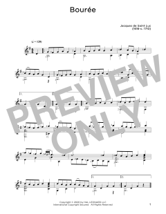 Bouree von Jacques de Saint Luc (Download) 