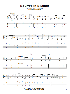 Bourree von Johann Sebastian Bach (Download) 