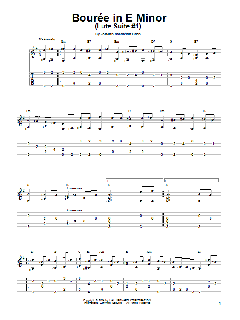 Bourree von Johann Sebastian Bach (Download) 