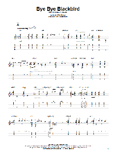 Bye Bye Blackbird von Mort Dixon (Download) 