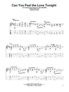 Can You Feel The Love Tonight von Elton John (Download) 