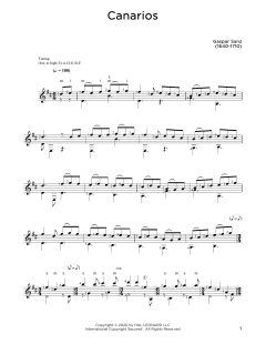 Canarios von Gaspar Sanz (Download) 