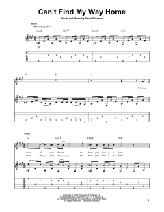 Can't Find My Way Home von Eric Clapton (Download) 