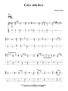 Caro Mio Ben von Giuseppe Giordani (Download) 