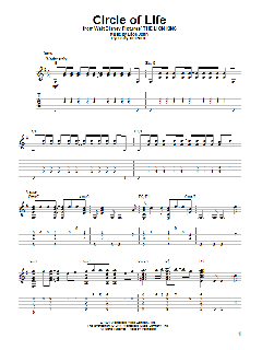 Circle Of Life von Elton John (Download) 