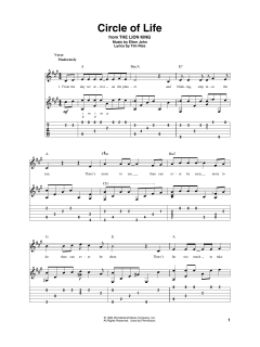 Circle Of Life von Elton John (Download) 