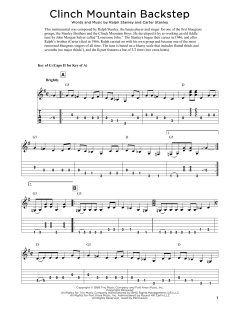 Clinch Mountain Backstep von Carter Stanley (Download) 