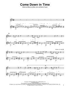 Come Down In Time von Elton John (Download) 