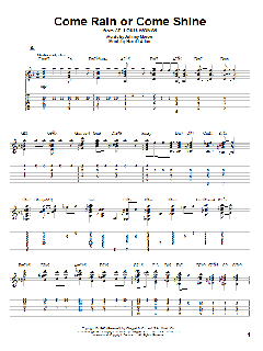 Come Rain Or Come Shine von Harold Arlen (Download) 