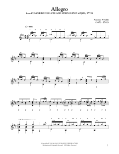 Concerto In D Major von Antonio Vivaldi (Download) 