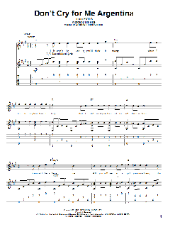 Don't Cry For Me Argentina von Madonna (Download) 