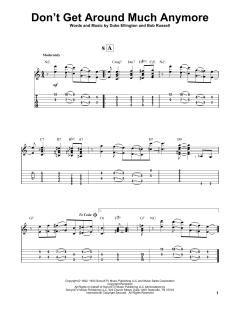 Don't Get Around Much Anymore von Duke Ellington (Download) 