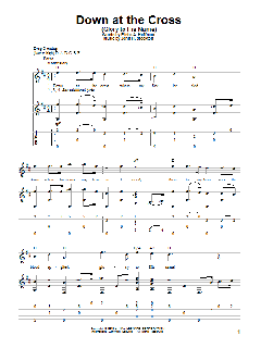 Down At The Cross von Elisha A. Hoffman (Download) 