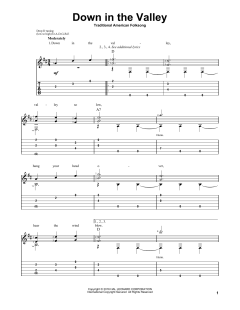 Down In The Valley von Traditional American Folksong (Download) 