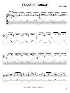Etude In E Minor von Mauro Giuliani (Download) 