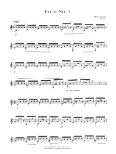 Etude No. 7 von Matteo Carcassi (Download) 
