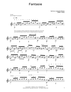 Fantasie von Silvius Leopold Weiss (Download) 