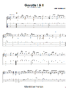 Gavotte I & II von Johann Sebastian Bach (Download) 