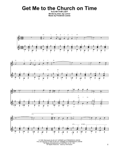 Get Me To The Church On Time von Alan Jay Lerner (Download) 