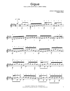 Gigue von Johann Sebastian Bach (Download) 