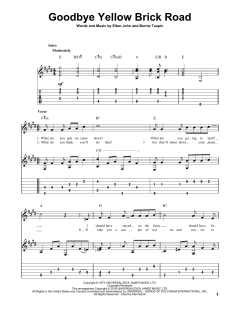 Goodbye Yellow Brick Road von Elton John (Download) 