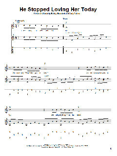He Stopped Loving Her Today von George Jones (Download) 